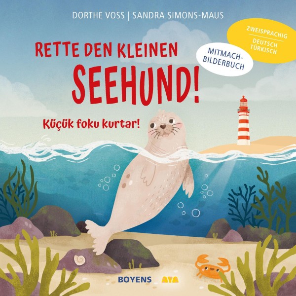 Rette den kleinen Seehund Deutsch-Türkisch