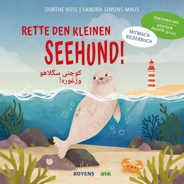 Rette den kleinen Seehund Deutsch-Pashto